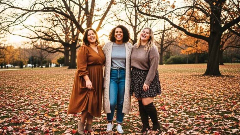 Plus Size Fall Outfits with a Big Stomach