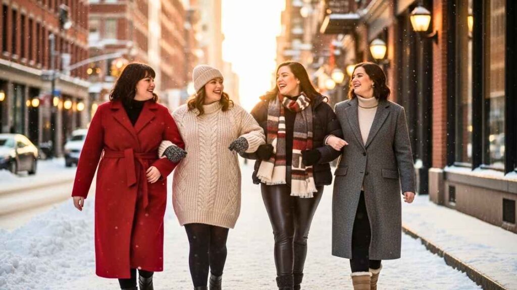 Plus Size Winter Outfits for Cold Weather